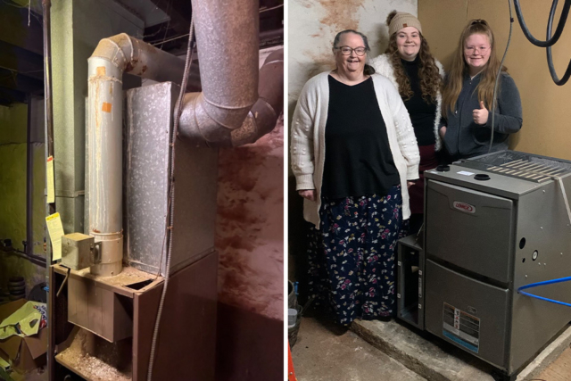 Before and After New Furnace Installation - Comfort Pro, Inc
