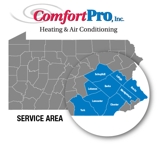 Comfort Pro Inc. - Service Area